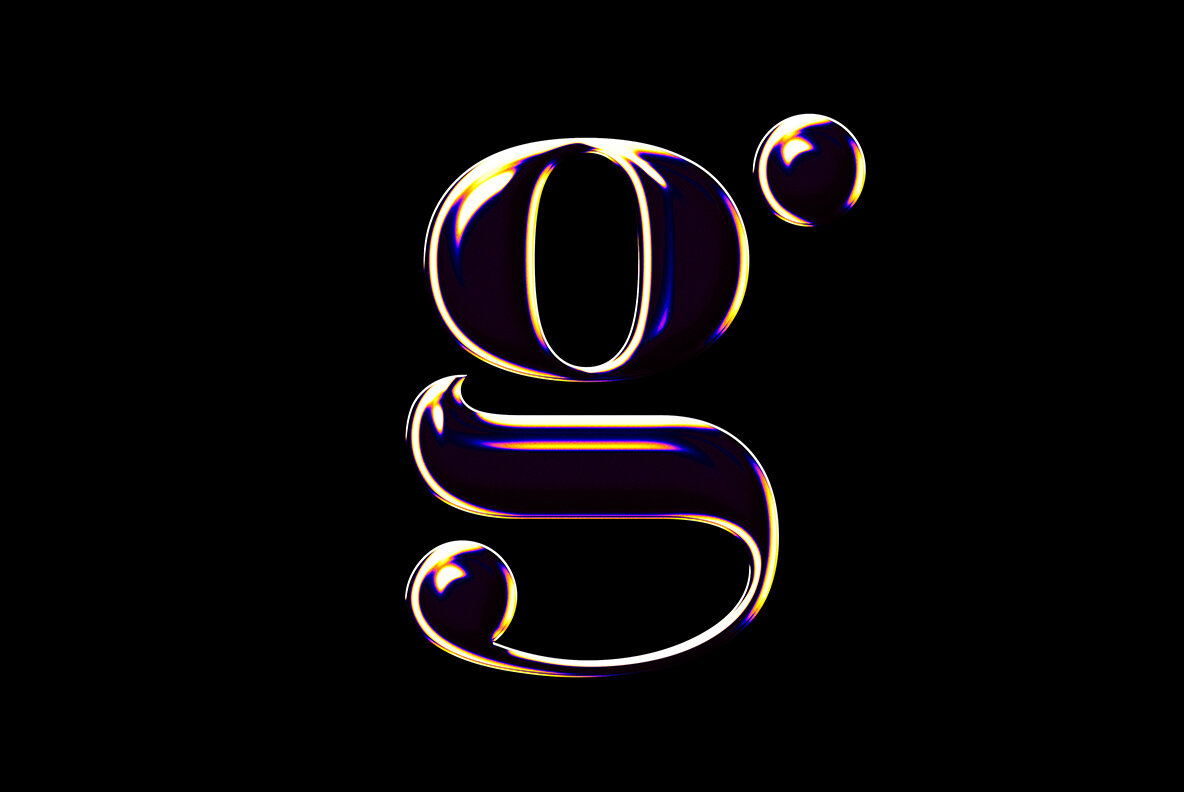 Iridescent Chrome Text Effect 5