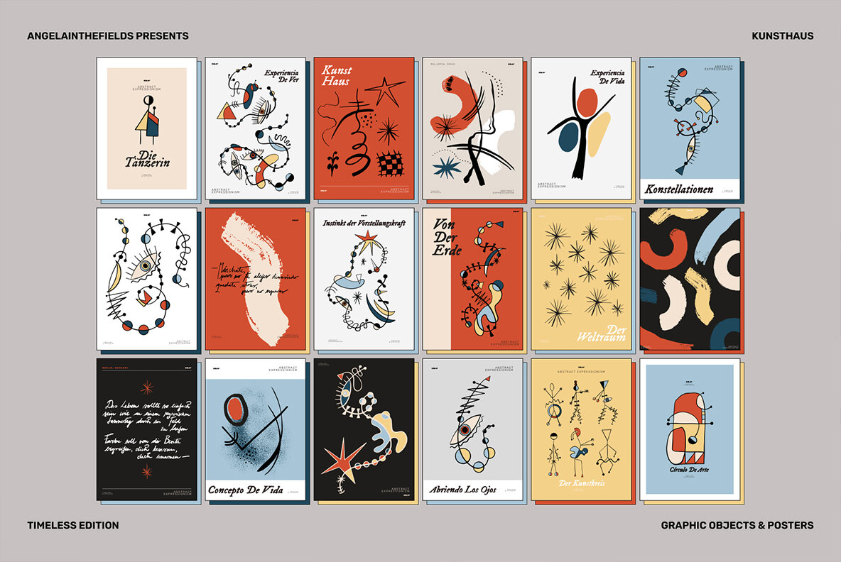 Retro Expressionism Objects 11