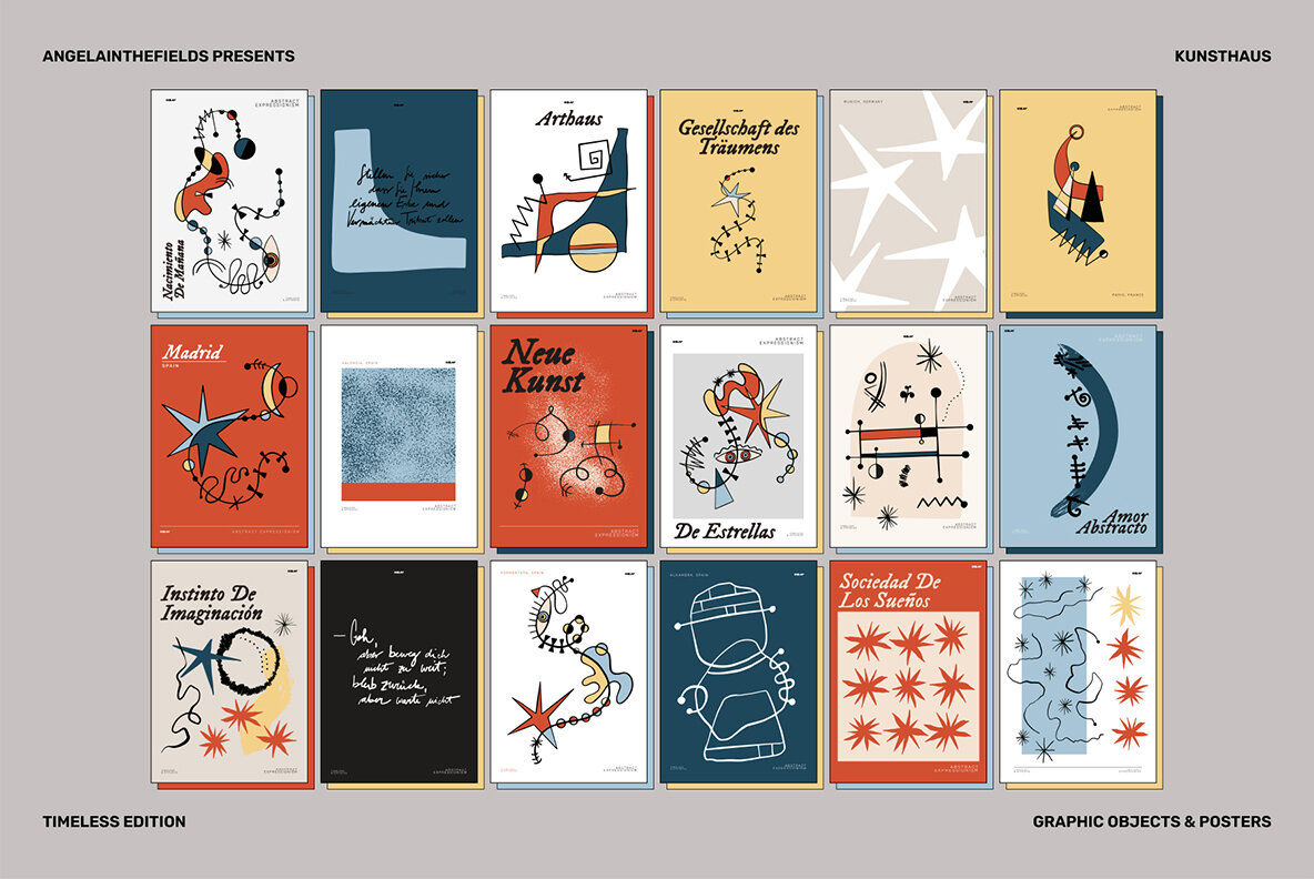 Retro Expressionism Objects 13