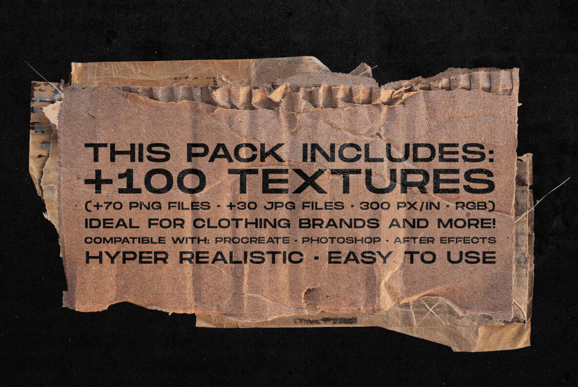 Torn Cardboard Textures 3