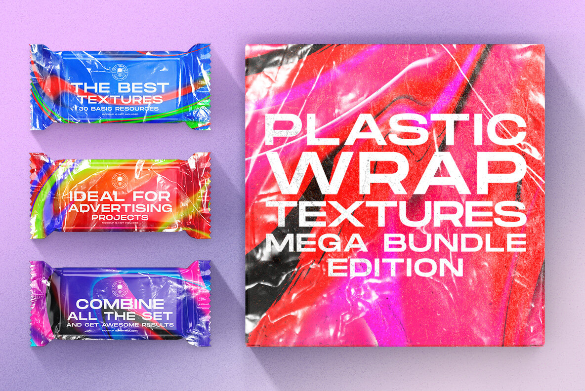 Plastic Wrap Textures Mega Bundle 8