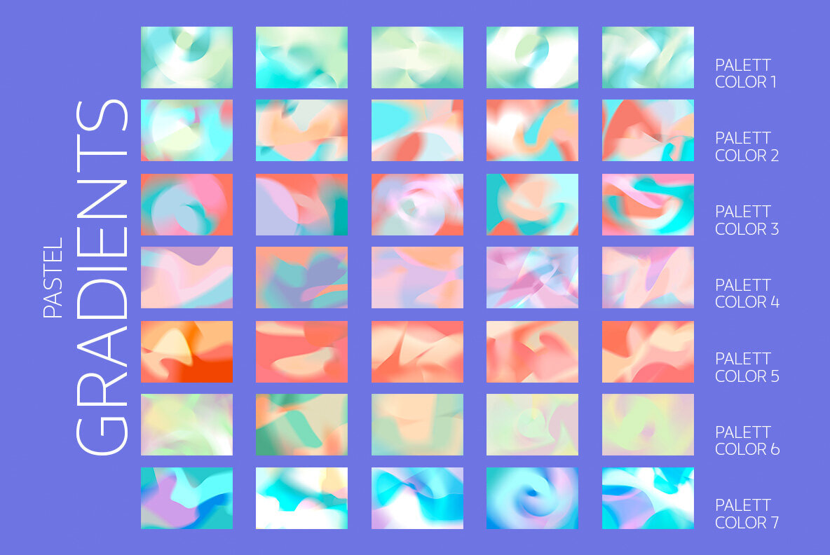 Pastel Color Gradient Collection 3