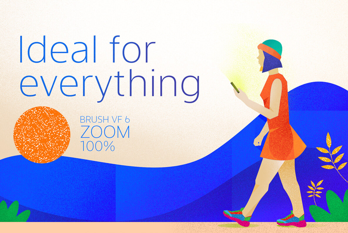 Grain Artistic Brushes for Procreate 9