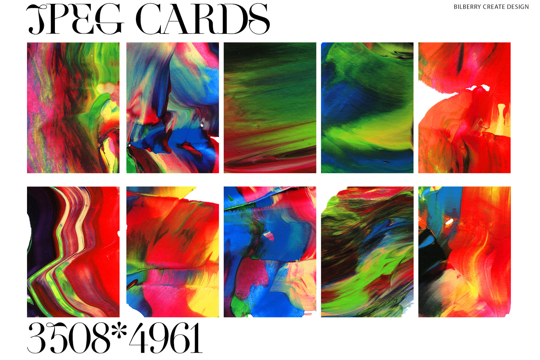 Trendy Mess Abstract Strokes 10