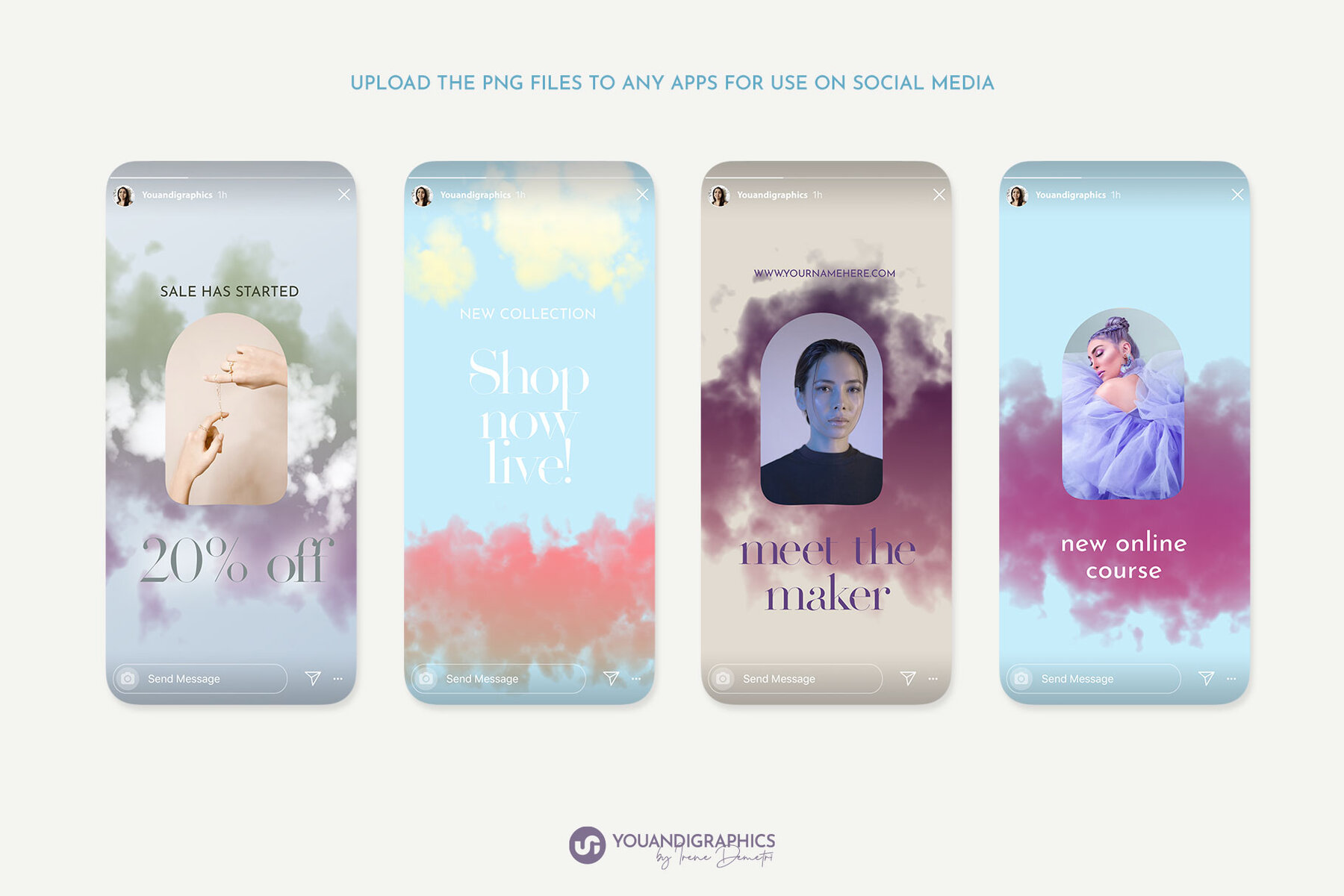 Floating Colorful Clouds 6