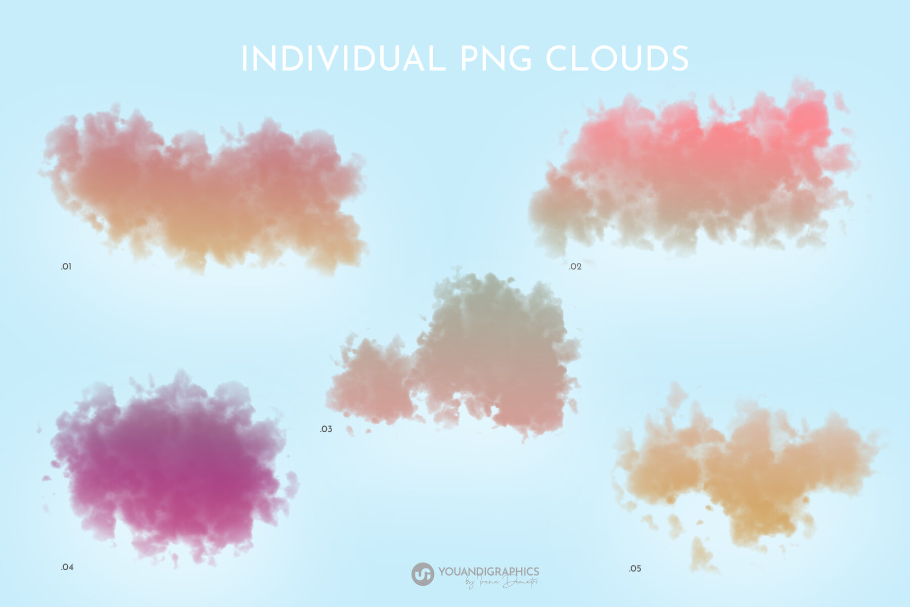 Floating Colorful Clouds 9