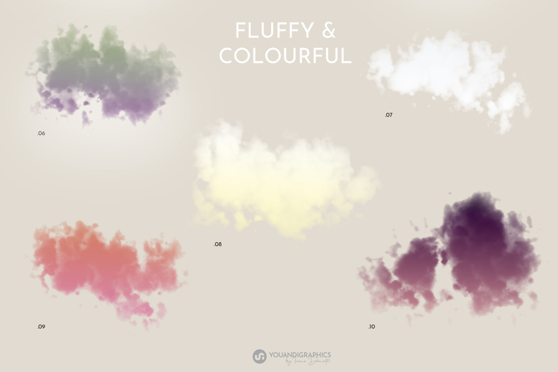 Floating Colorful Clouds 10