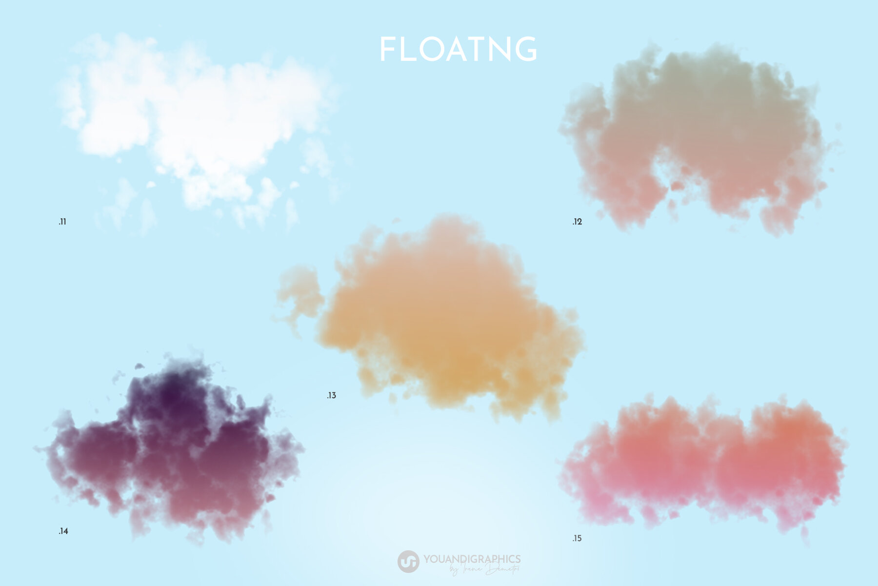 Floating Colorful Clouds 11