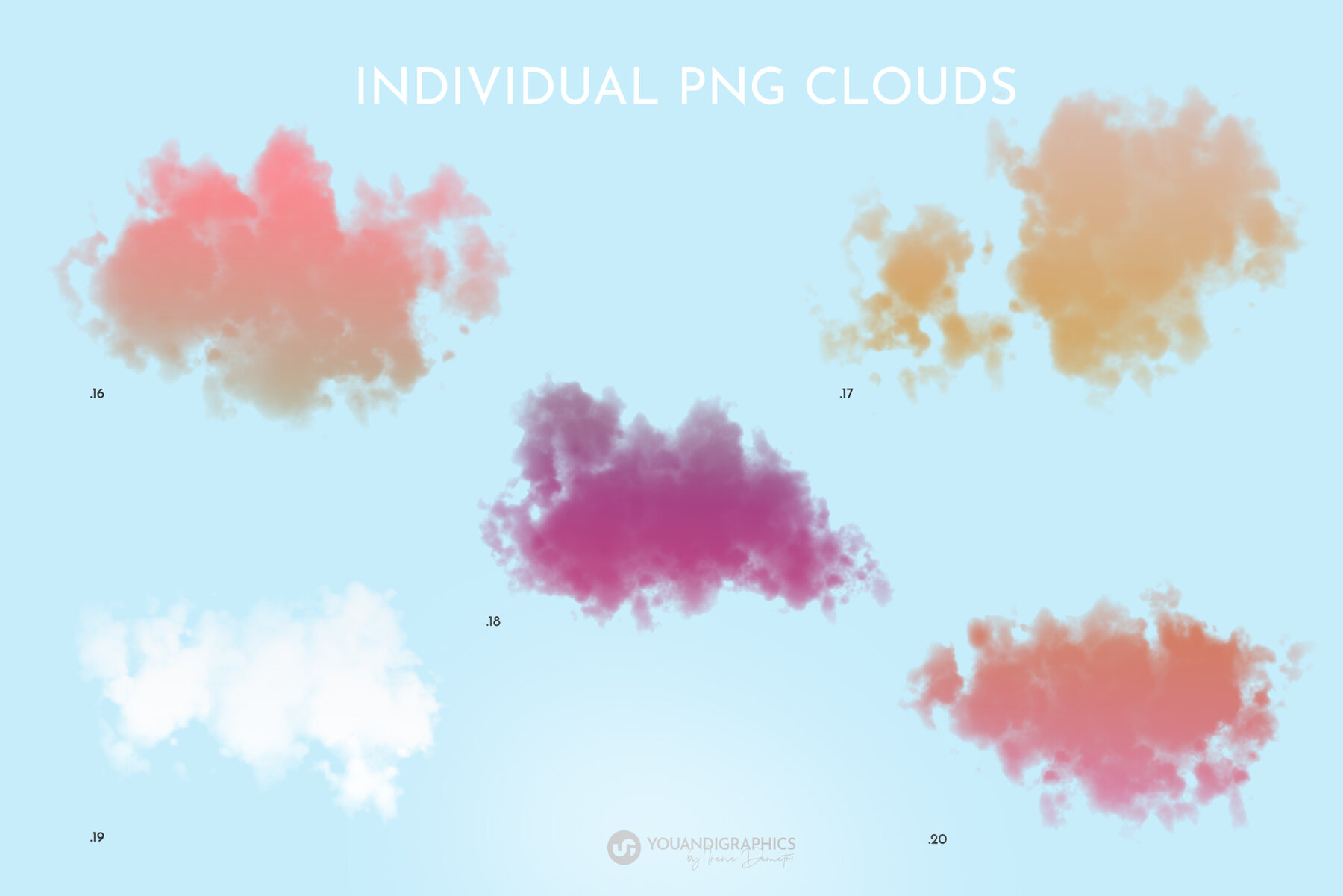 Floating Colorful Clouds 12