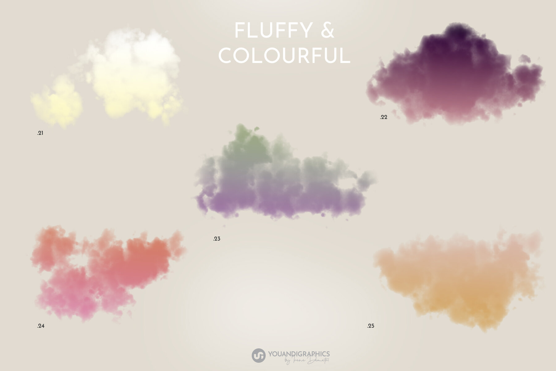 Floating Colorful Clouds 13