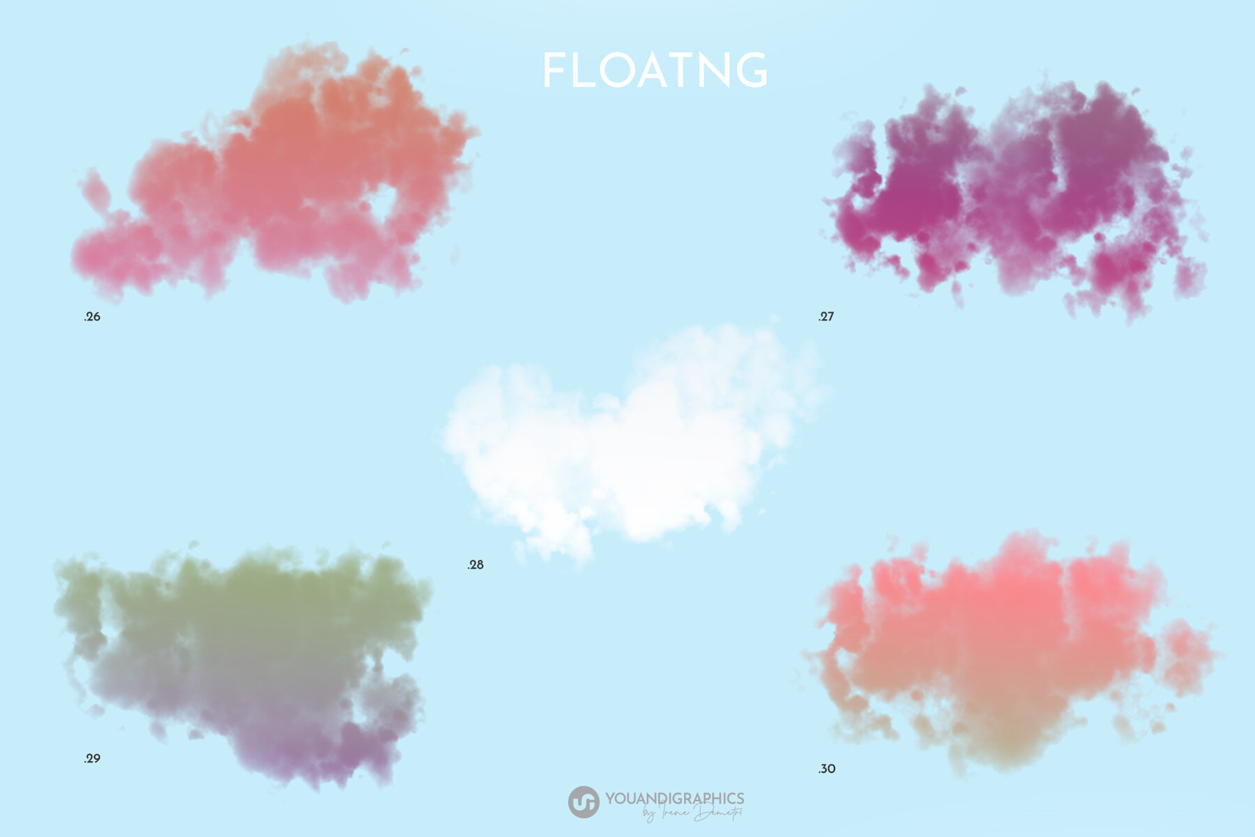 Floating Colorful Clouds 14