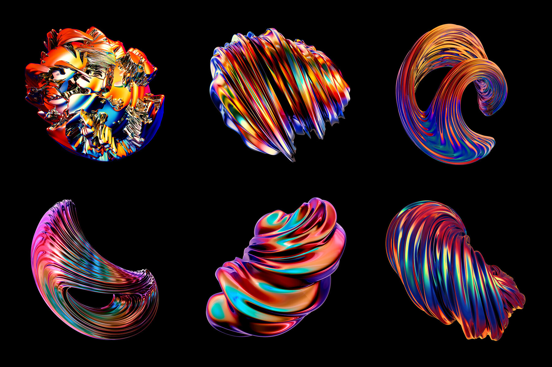 Anomaly     Fluid Metallic Shapes 9