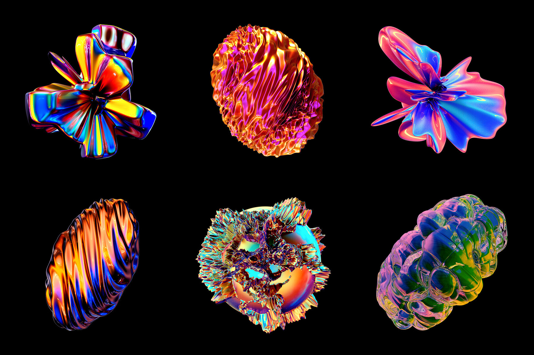 Anomaly     Fluid Metallic Shapes 10