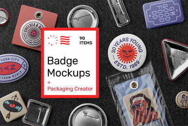 Badge Mockups   Packaging Creator