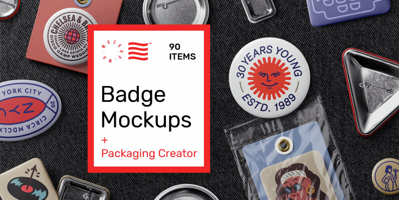Badge Mockups   Packaging Creator
