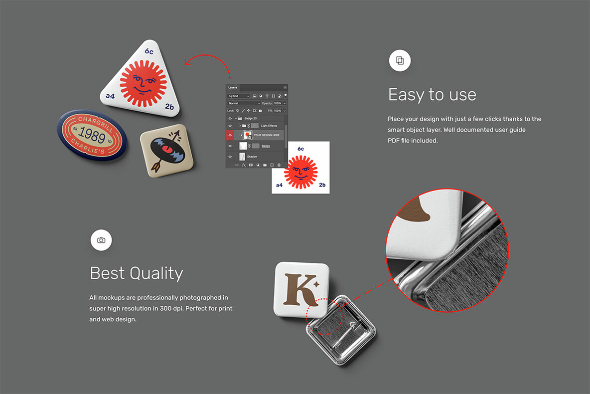 Badge Mockups   Packaging Creator 9