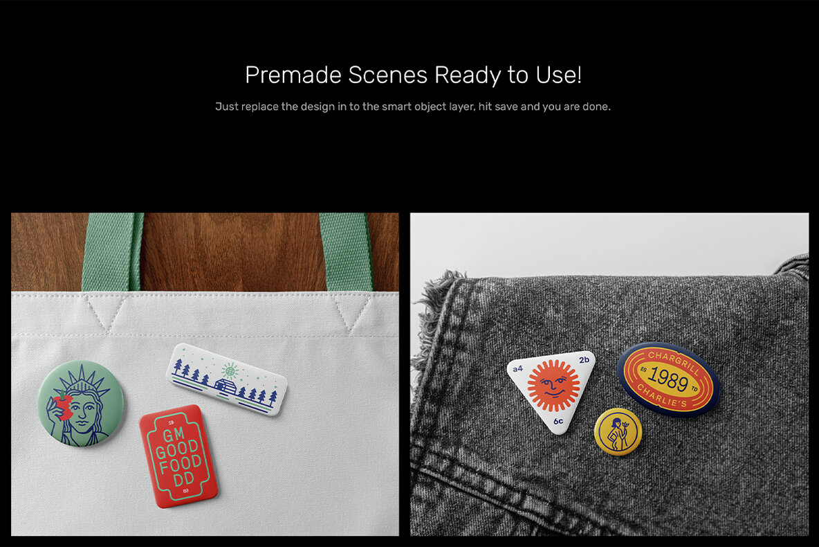 Badge Mockups   Packaging Creator 10