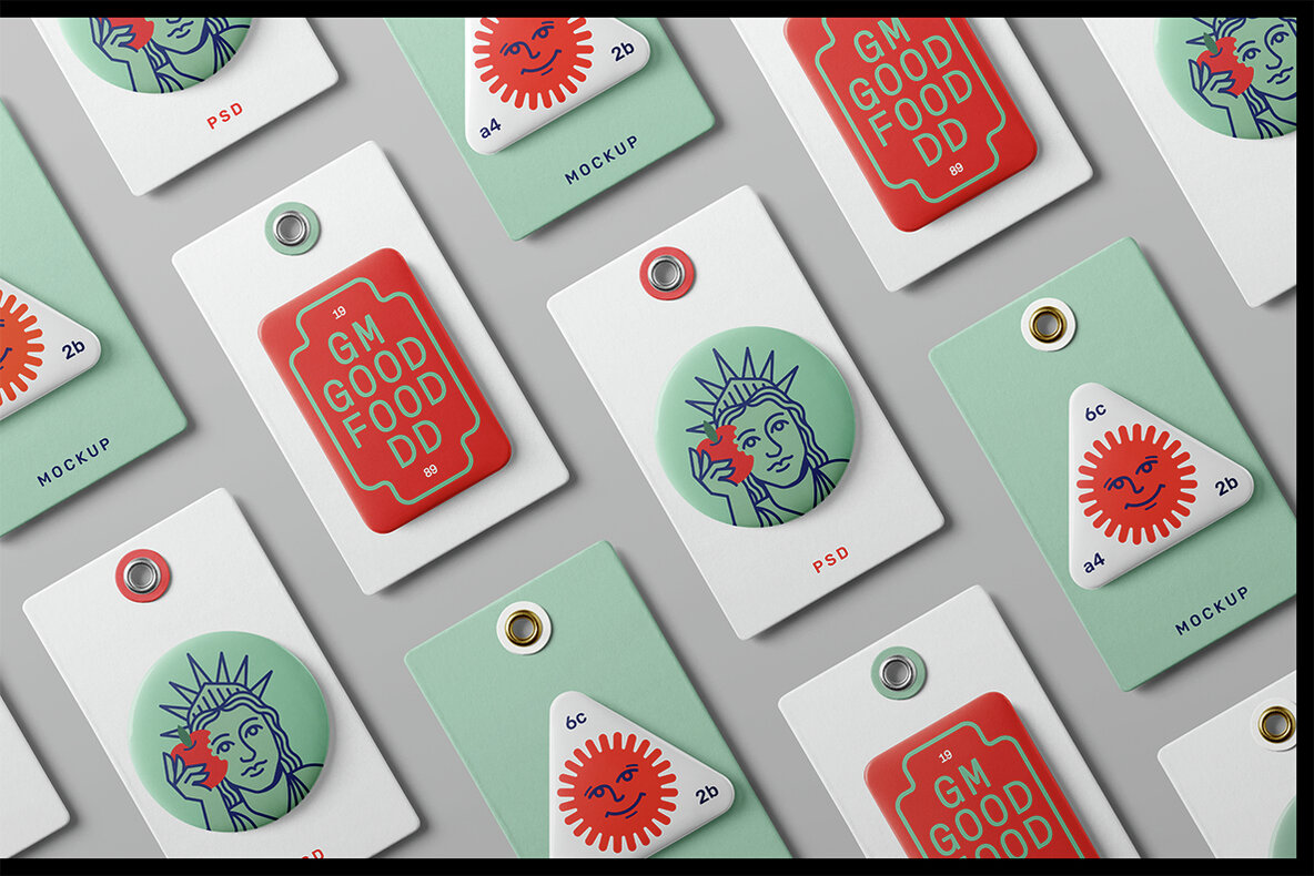 Badge Mockups   Packaging Creator 16
