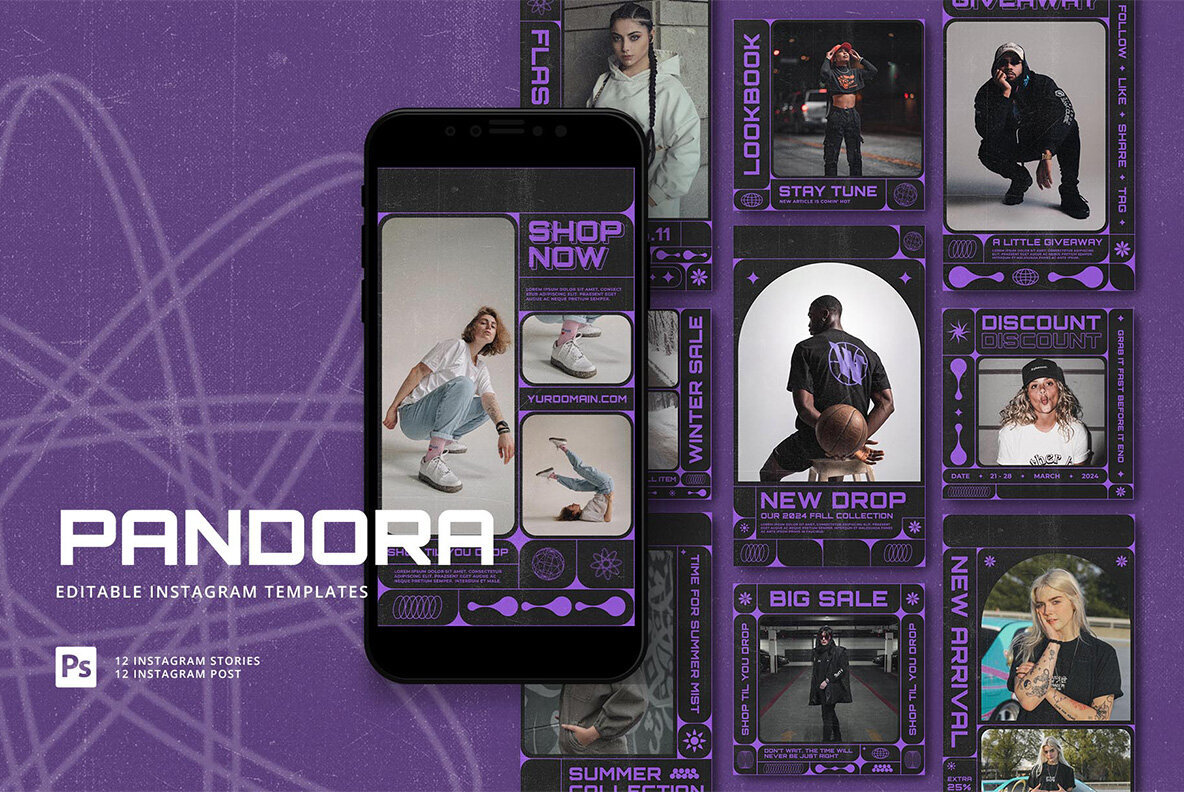 Pandora   Instagram Template 1