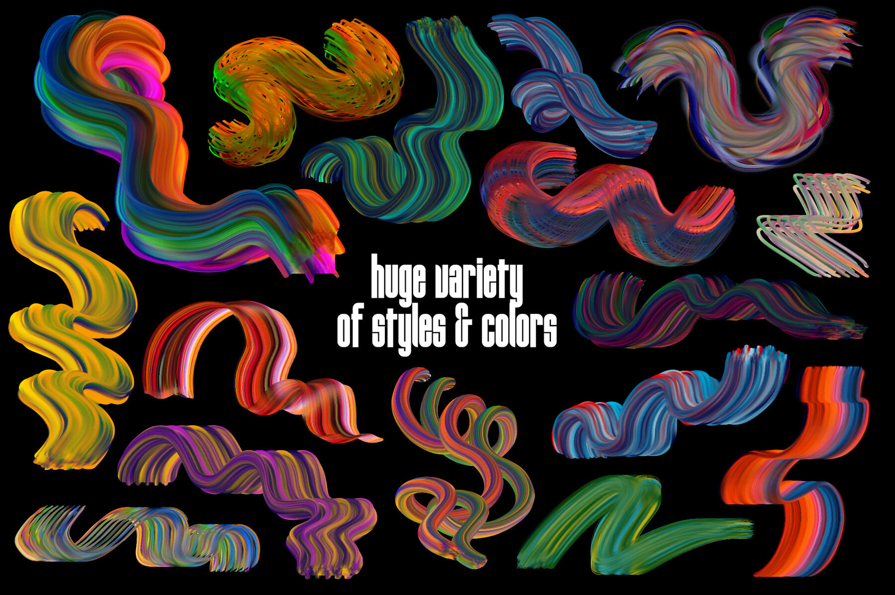 Multicolor Brush Bundle for Photoshop 7