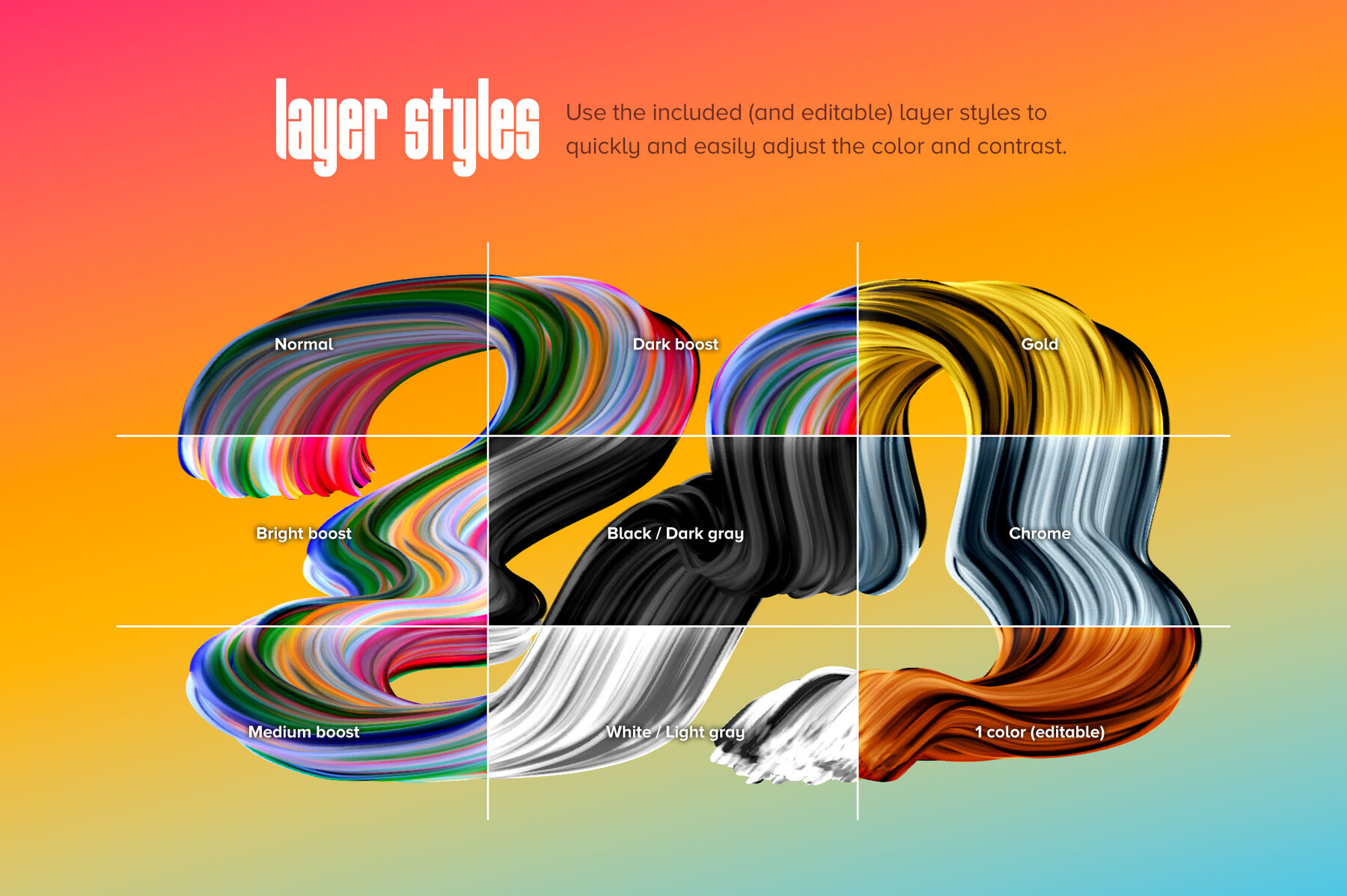 Multicolor Brush Bundle for Photoshop 8