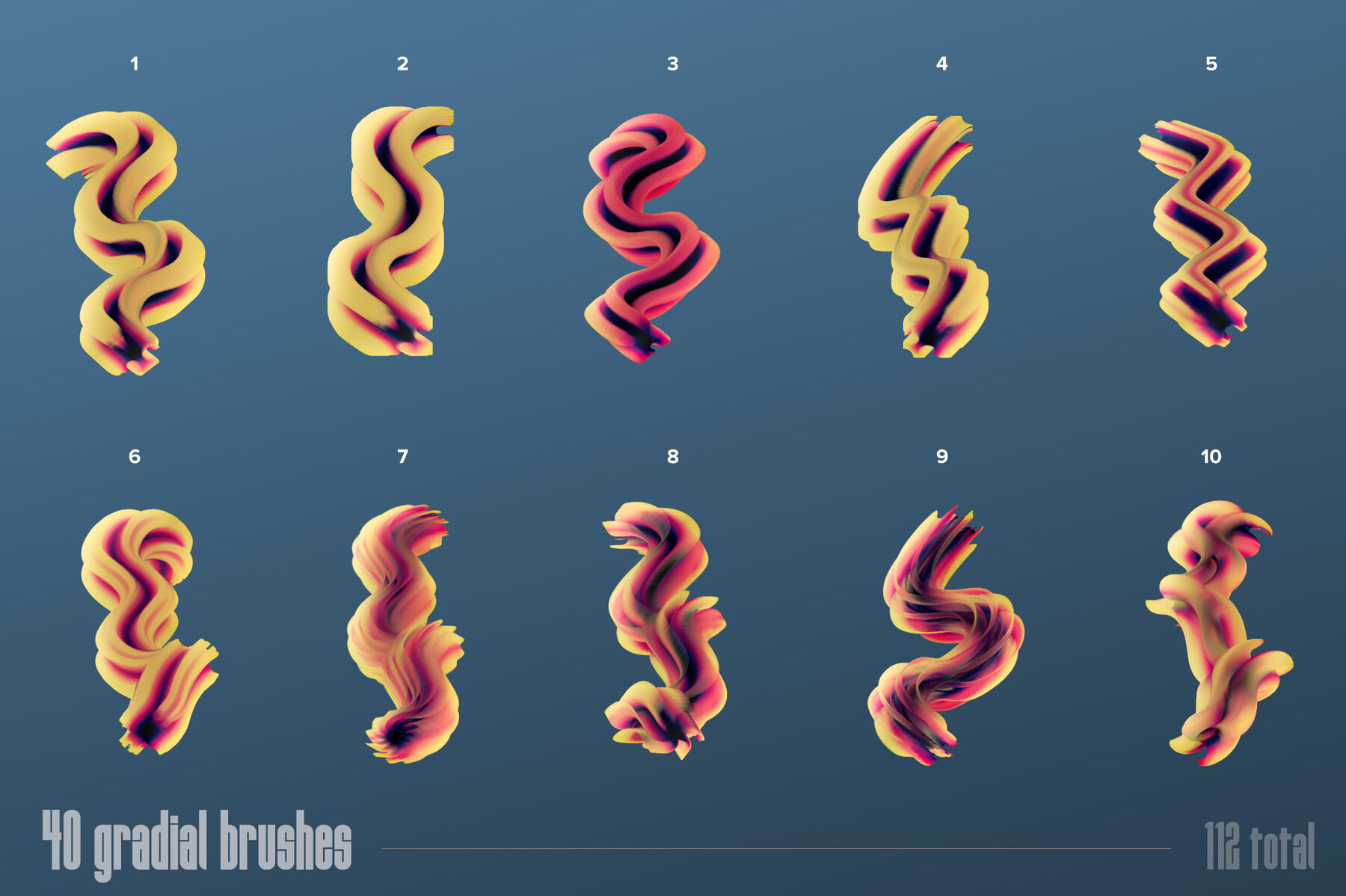 Multicolor Brush Bundle for Photoshop 13