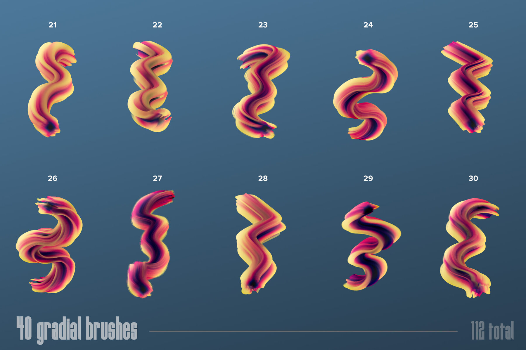 Multicolor Brush Bundle for Photoshop 15