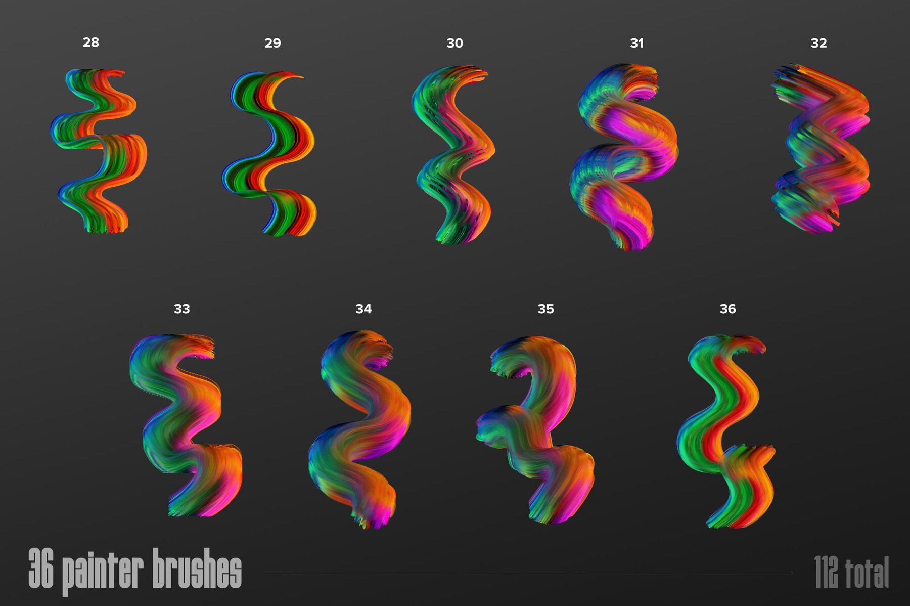 Multicolor Brush Bundle for Photoshop 20