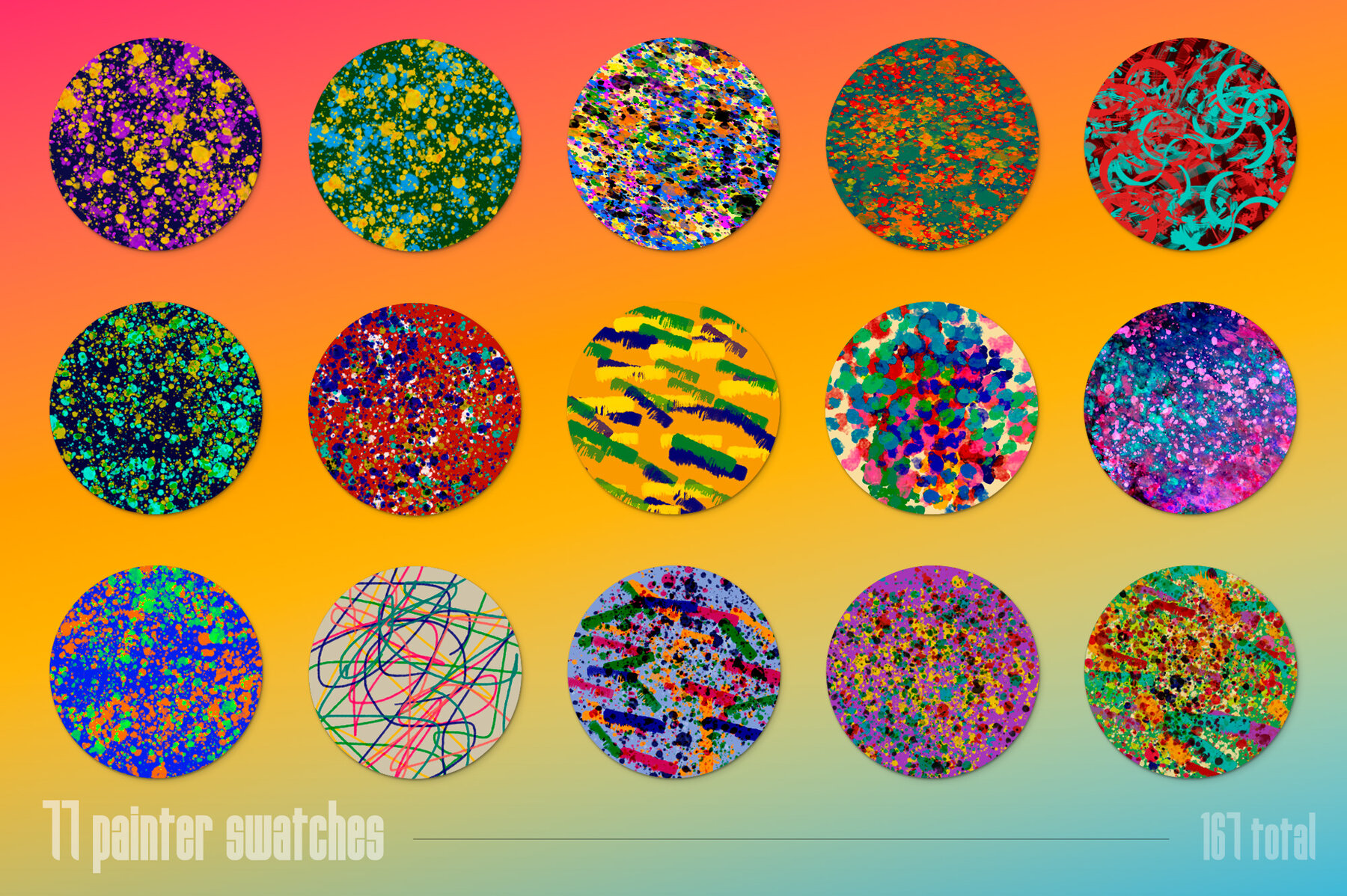 Multicolor Brush Bundle for Photoshop 27