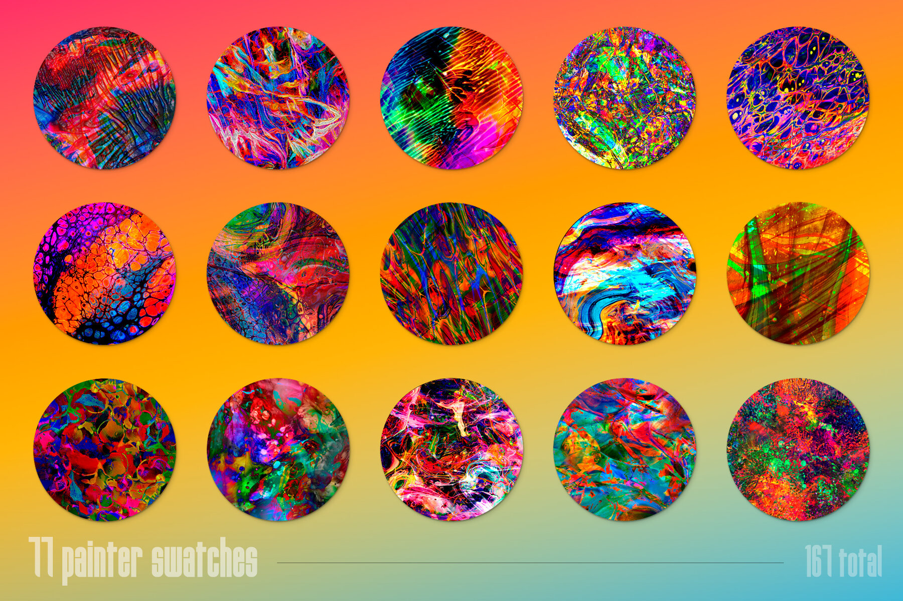 Multicolor Brush Bundle for Photoshop 29