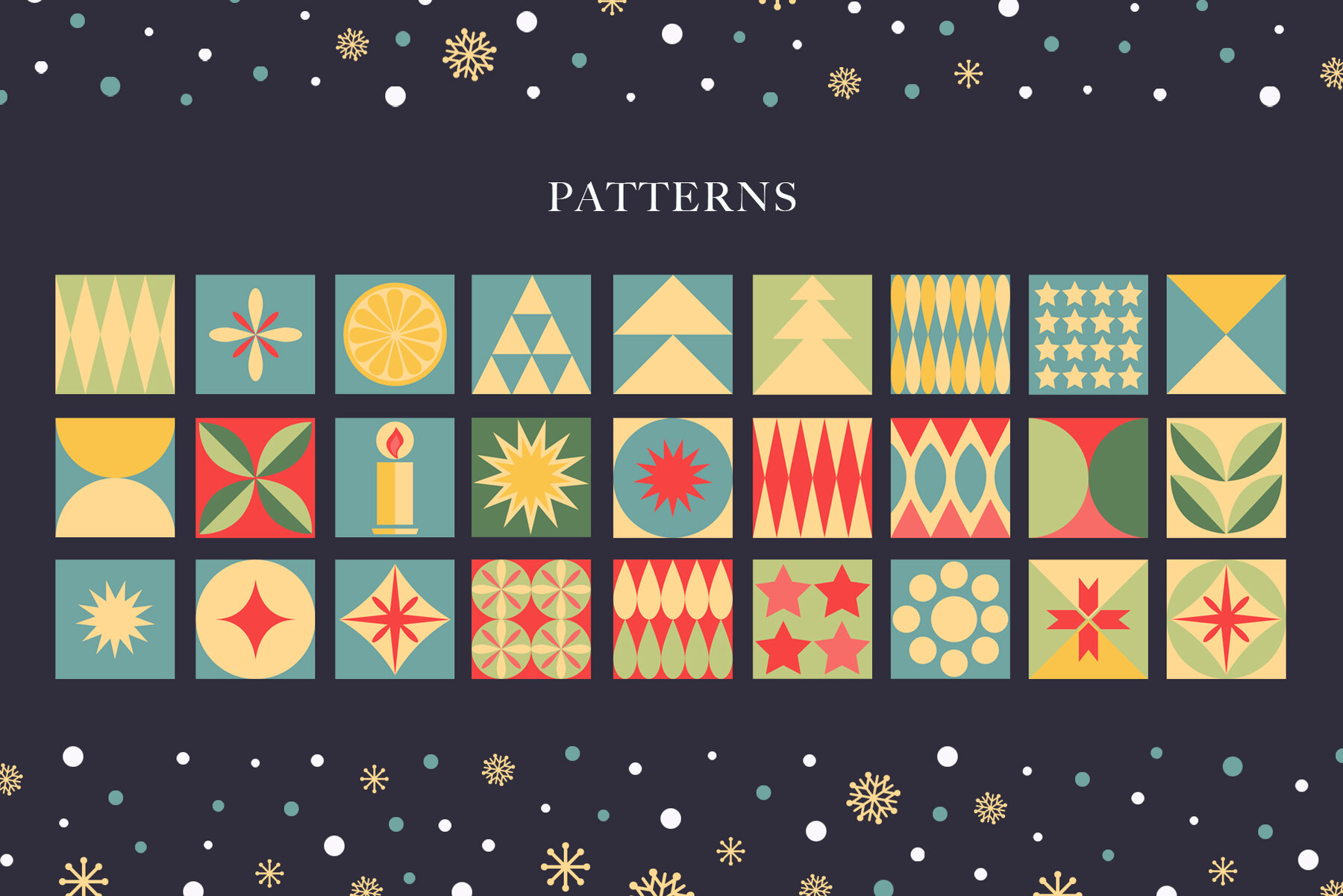 Christmas graphic vector set 5