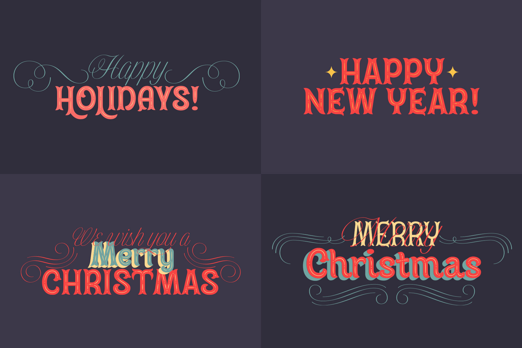 Christmas graphic vector set 8