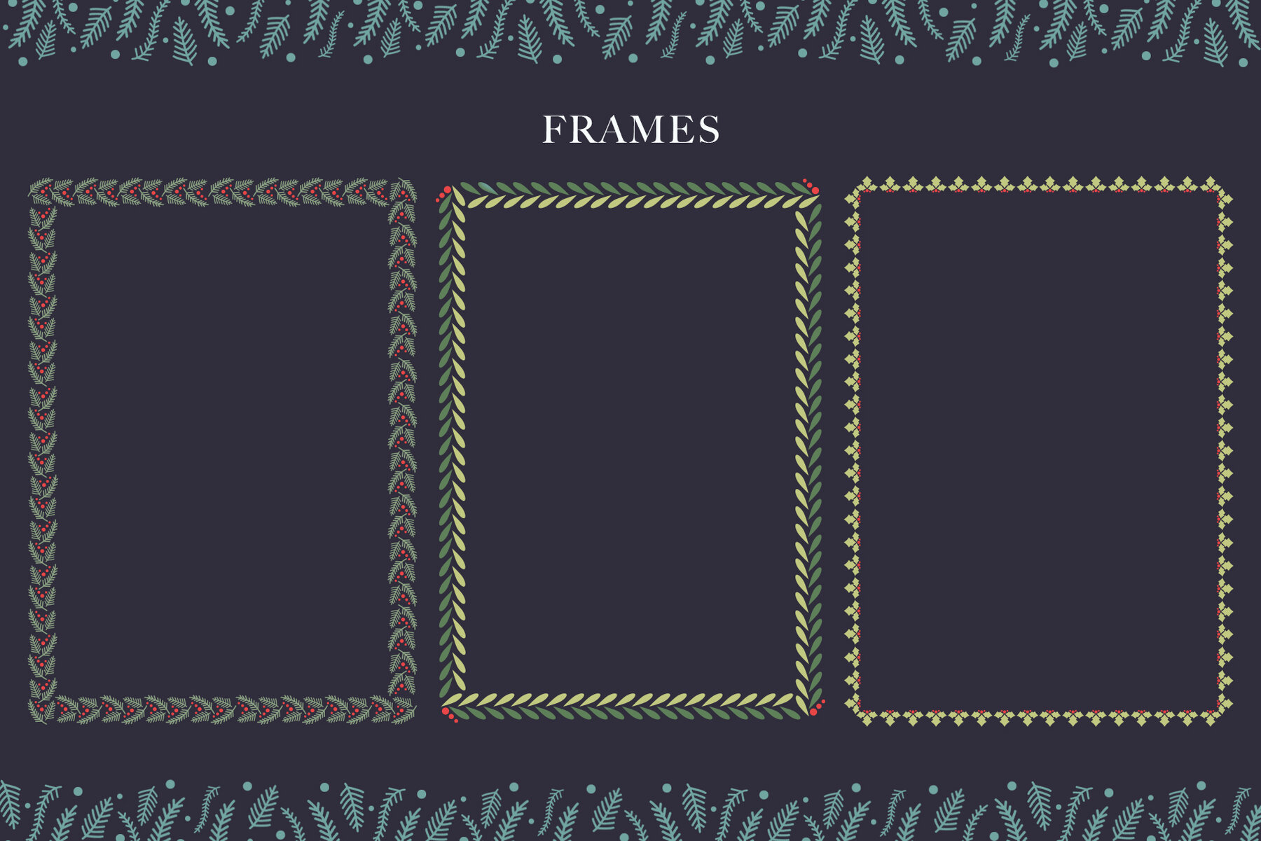 Christmas graphic vector set 9