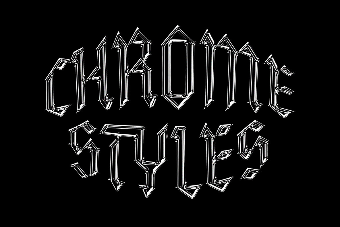 Galactic Chrome Text Style 8