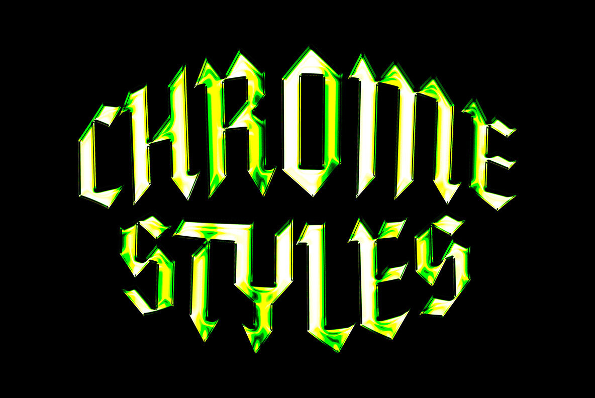 Galactic Chrome Text Style 10