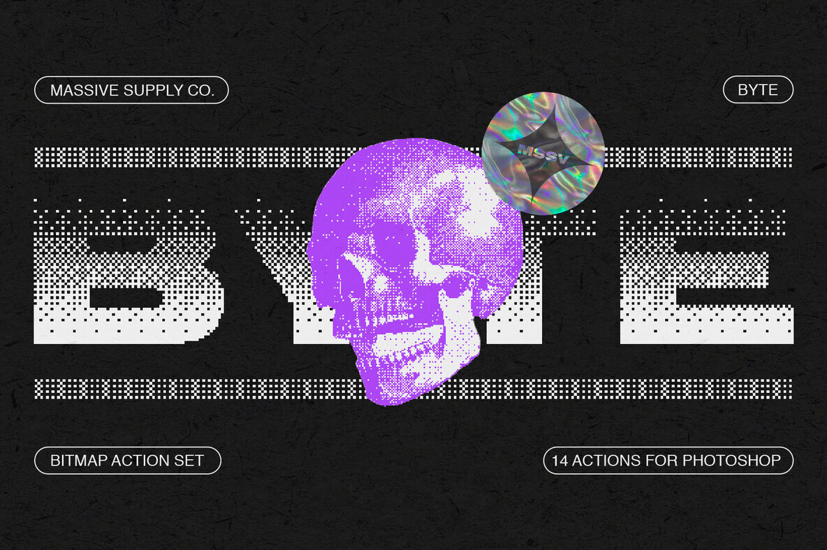 BYTE   Bitmap Actions for Photoshop 1