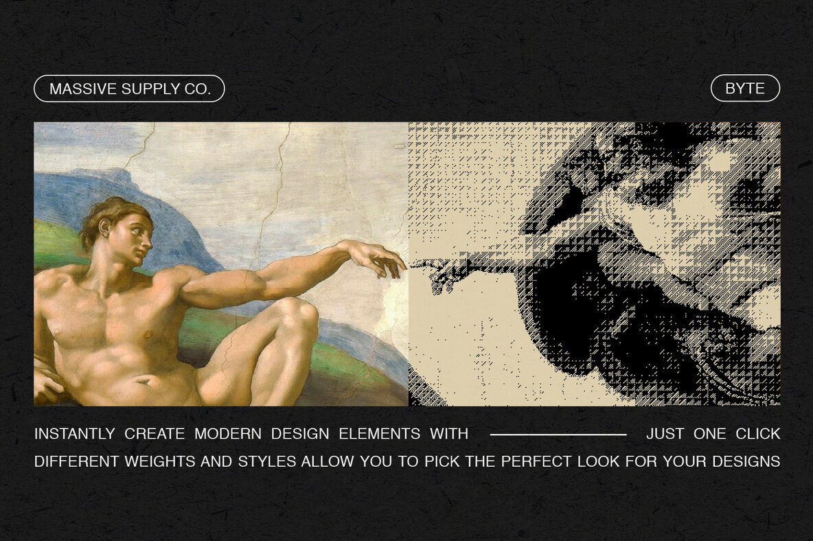 BYTE   Bitmap Actions for Photoshop 2