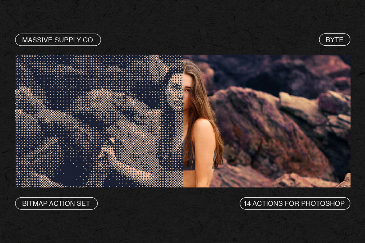 BYTE   Bitmap Actions for Photoshop 9