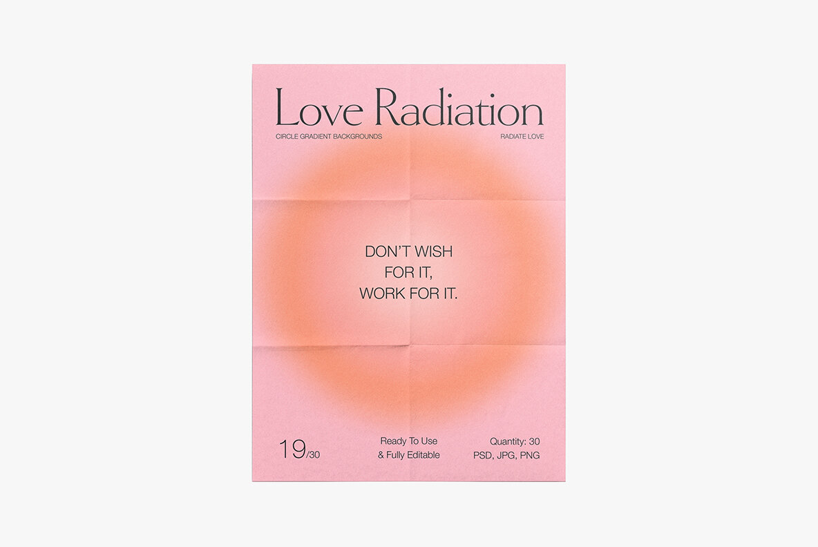 Circle Abstract Bright Grainy Gradient Backgrounds PSD 13