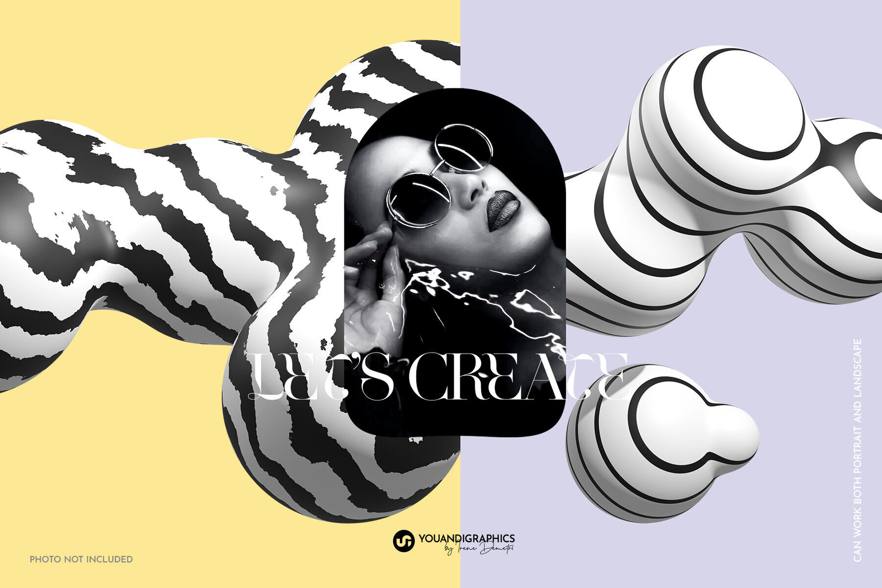 Puffy Abstract 3D Graphics Elements 2