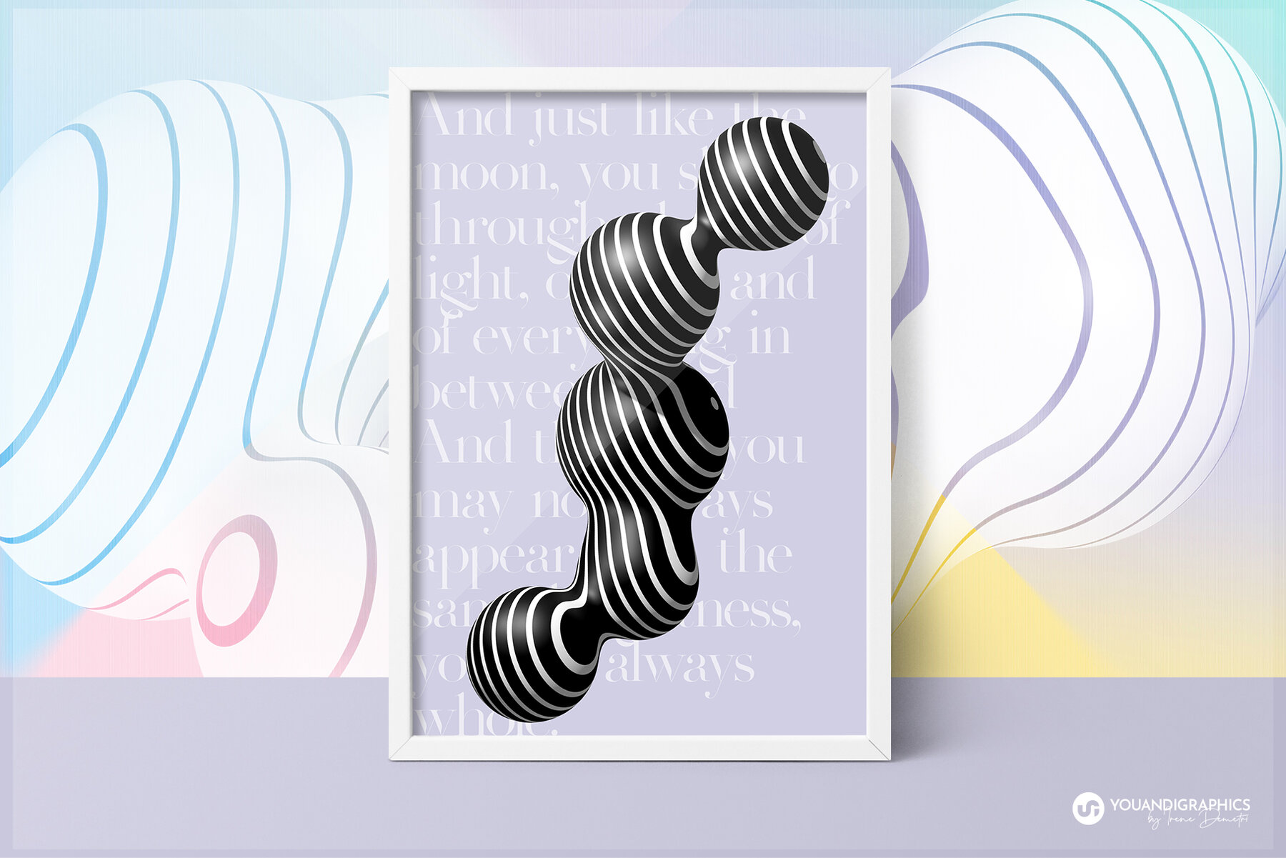 Puffy Abstract 3D Graphics Elements 8