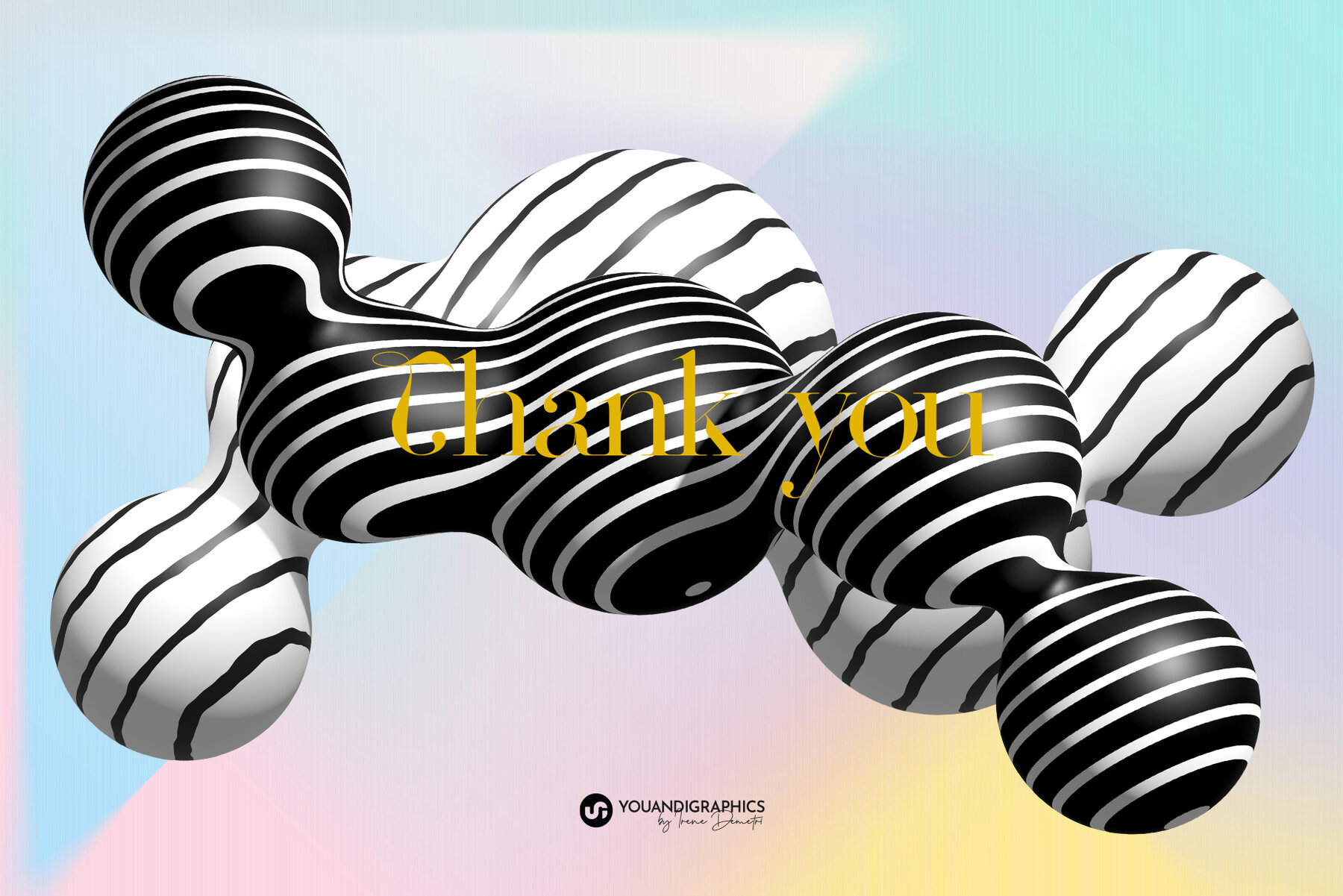 Puffy Abstract 3D Graphics Elements 9