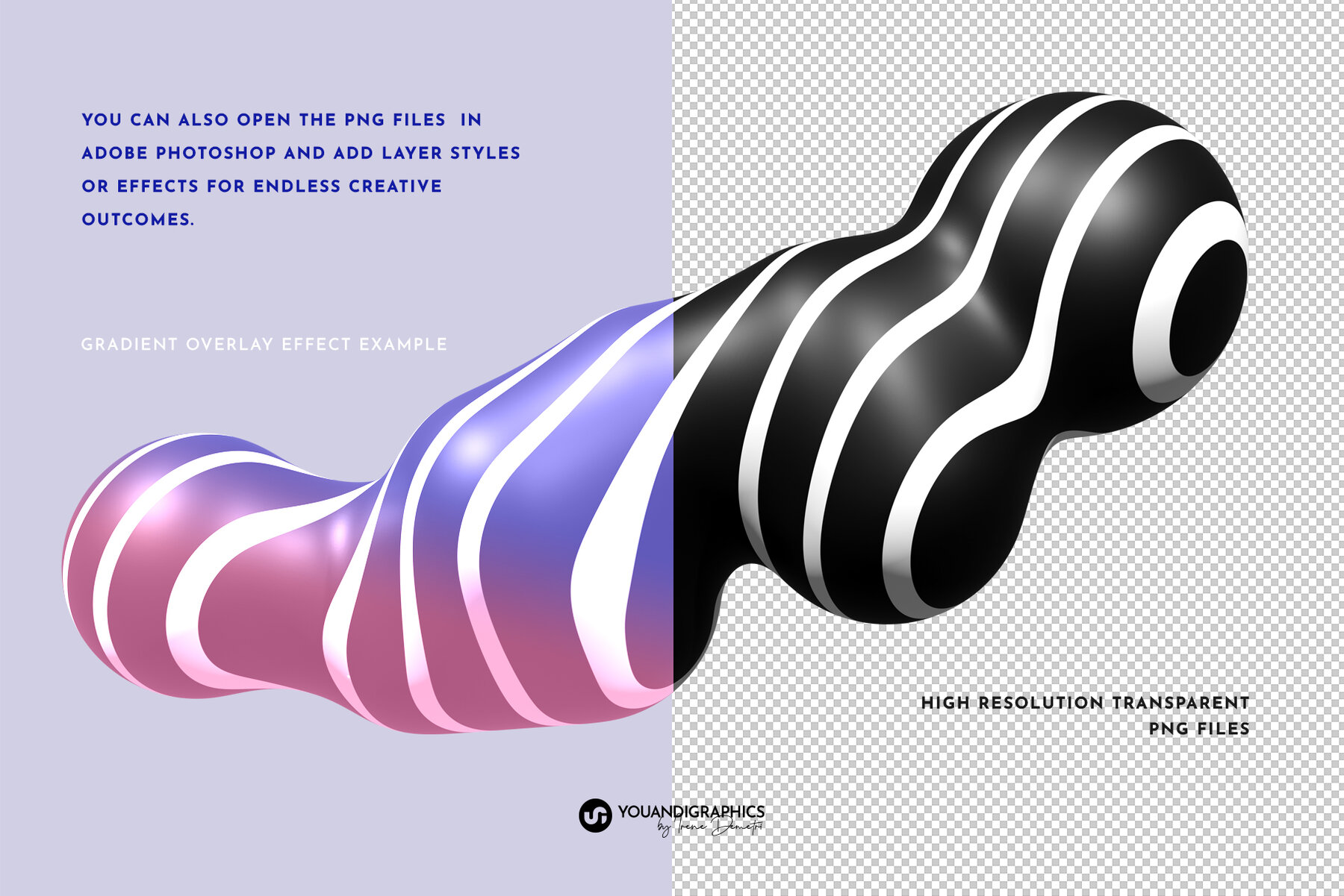 Puffy Abstract 3D Graphics Elements 16