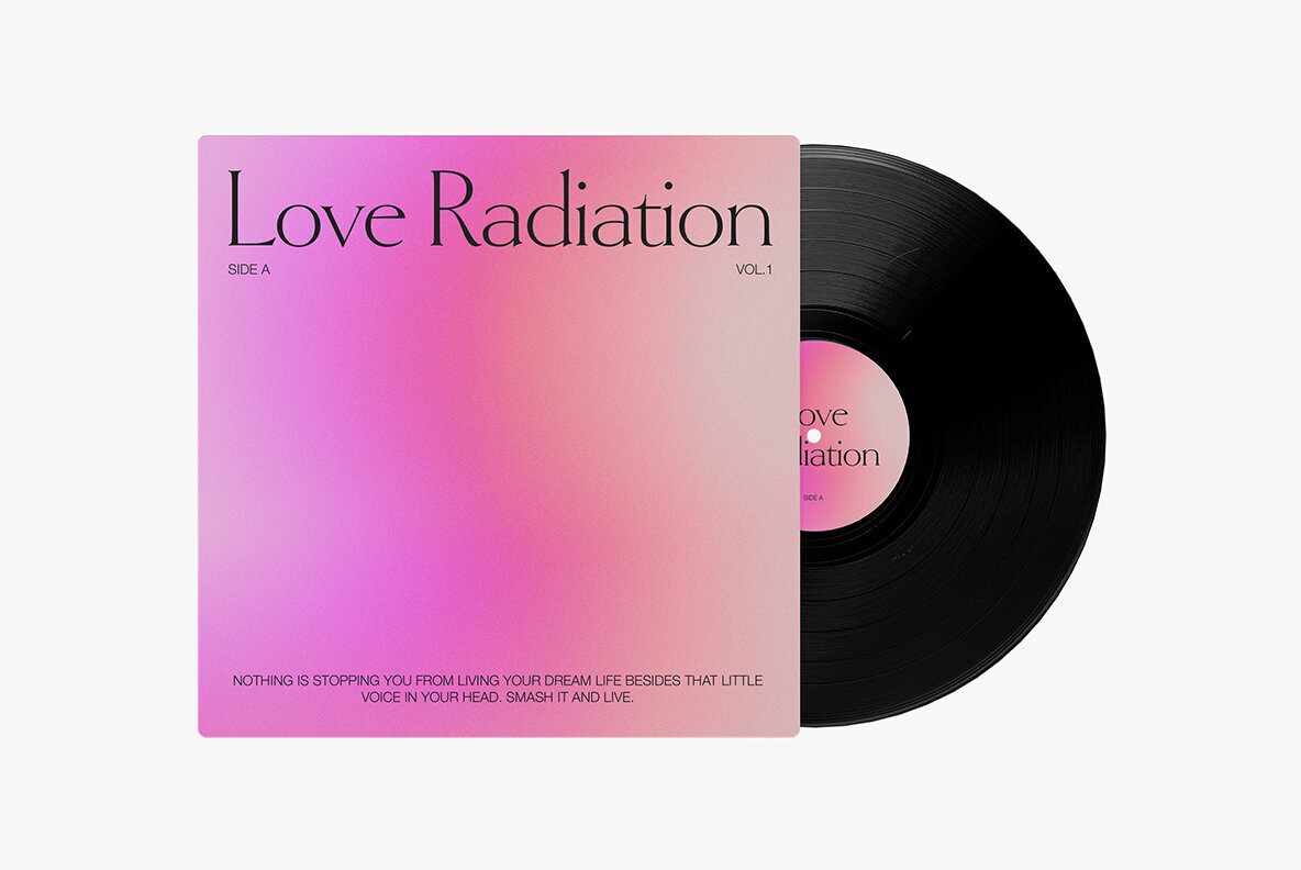 Abstract Bright Neon Grainy Gradient Backgrounds PSD 3