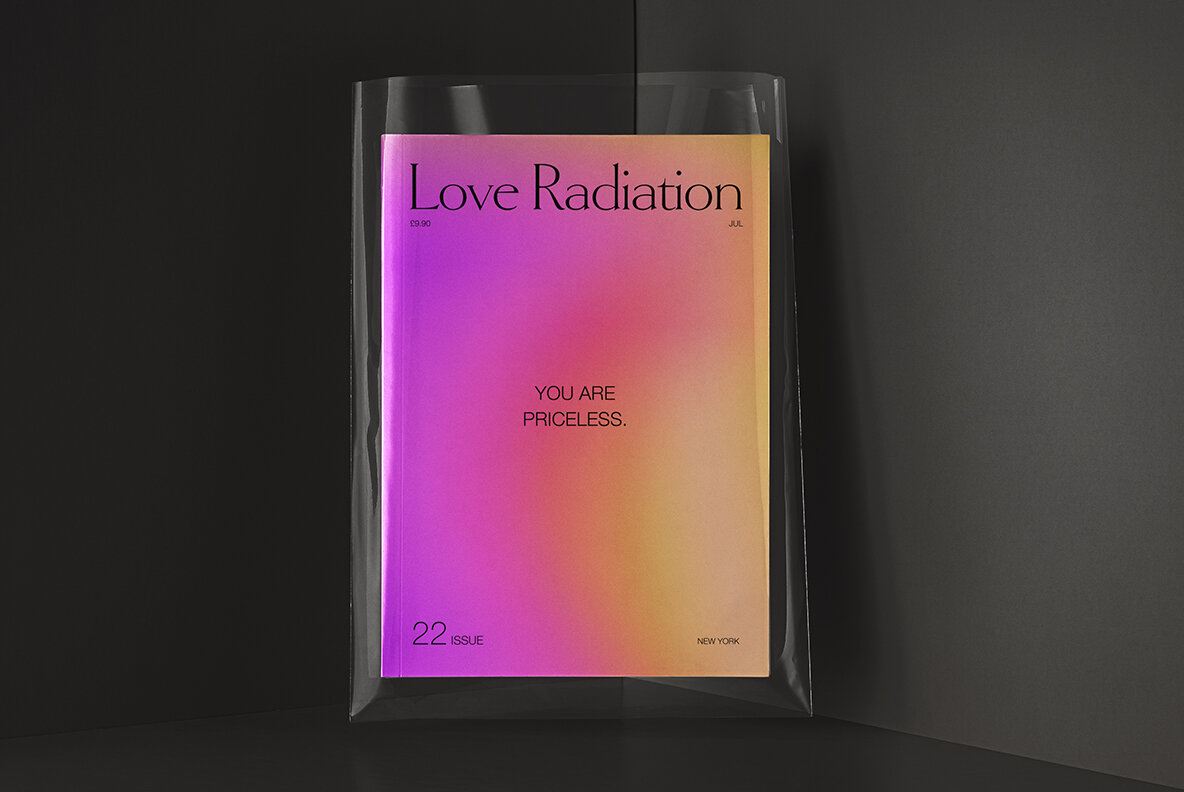 Abstract Bright Neon Grainy Gradient Backgrounds PSD 5