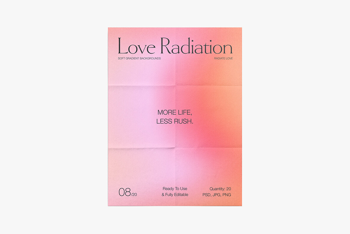 Abstract Bright Neon Grainy Gradient Backgrounds PSD 12