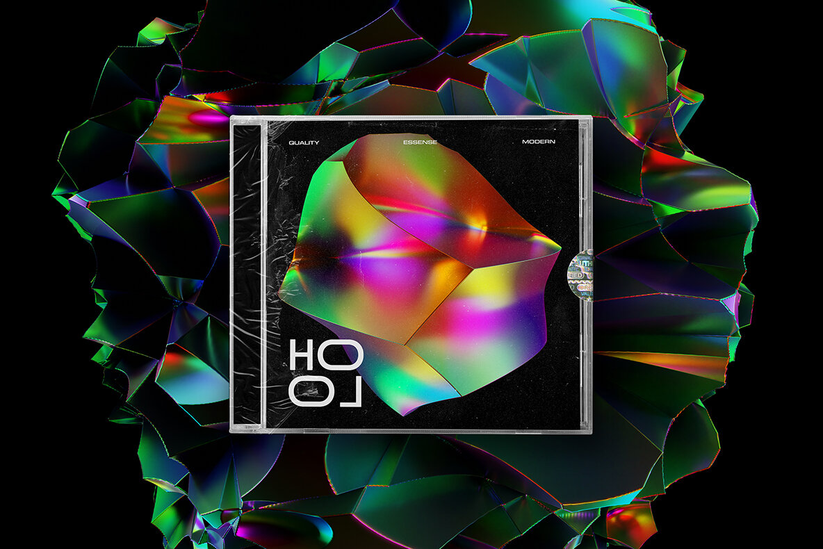 Holographic 3D Abstract Shapes 4