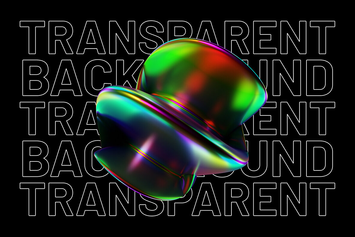 Holographic 3D Abstract Shapes 10