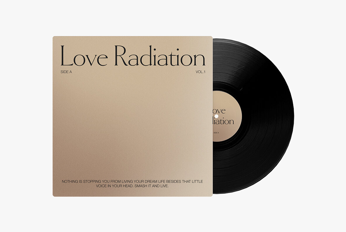 Nude Neutral Beige Grainy Gradient Backgrounds PSD 3