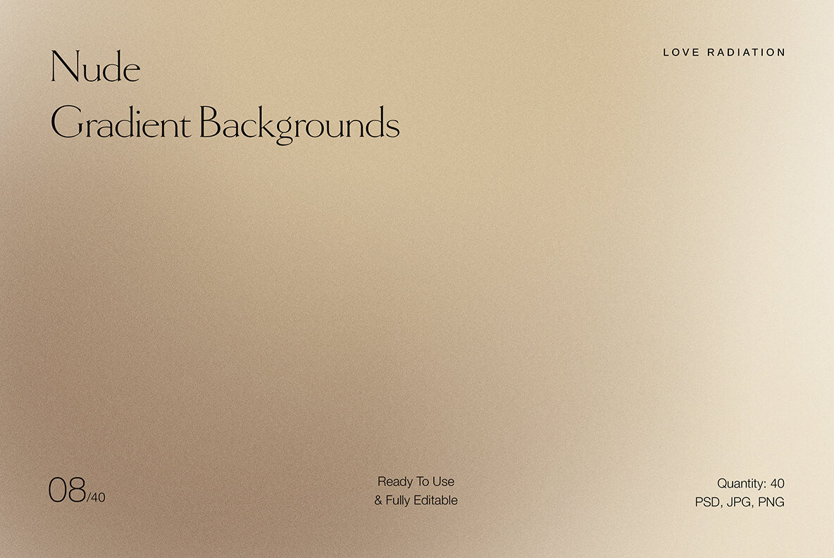 Nude Neutral Beige Grainy Gradient Backgrounds PSD 4